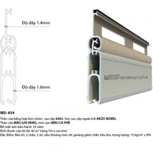 Lá cửa cuốn Bossdoor MS 714